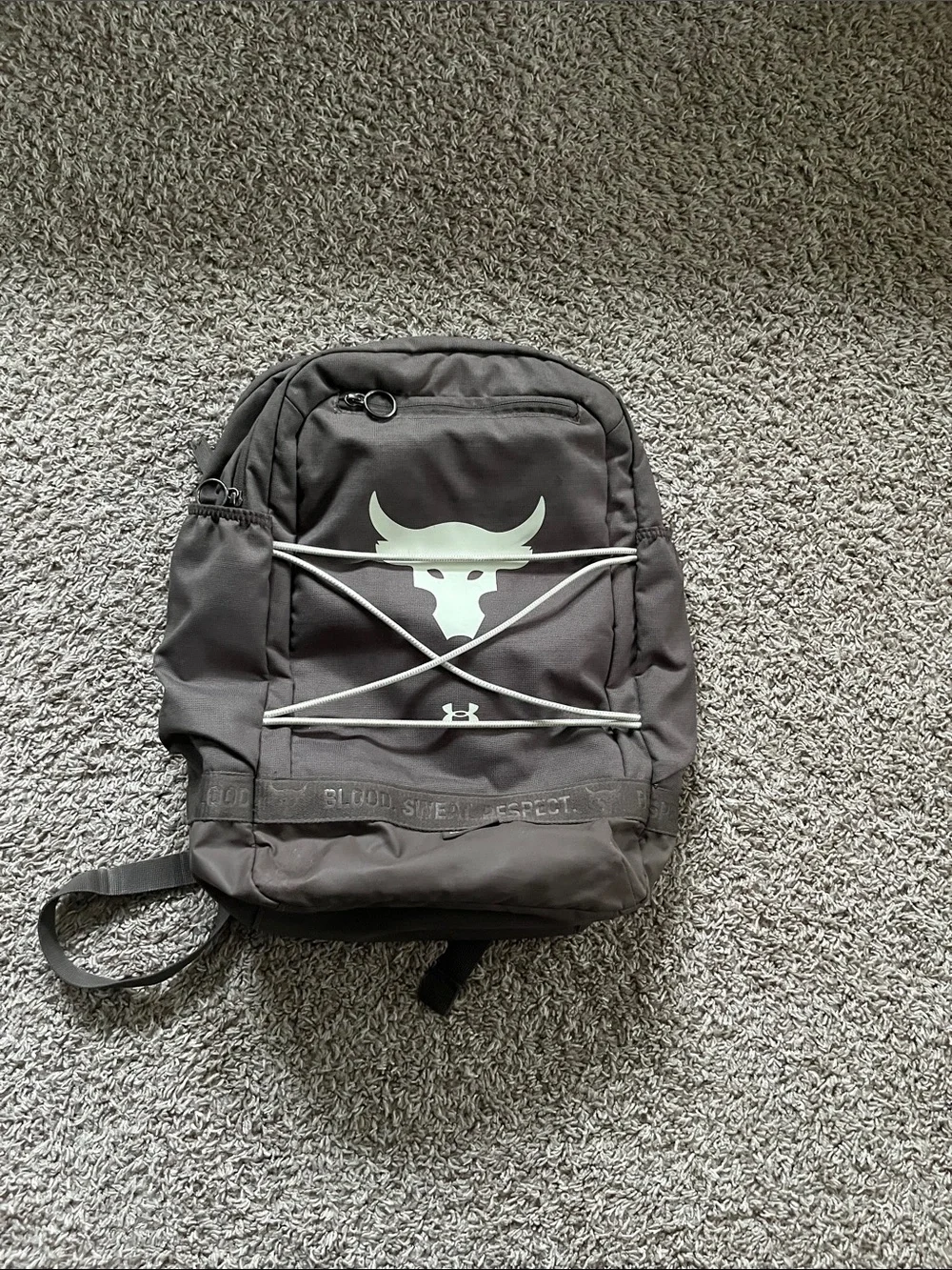 Under Armour Men’s Gray Project Rock Bungee Backpack